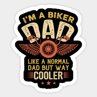 Trust Me Iam A Biker Dad Sticker